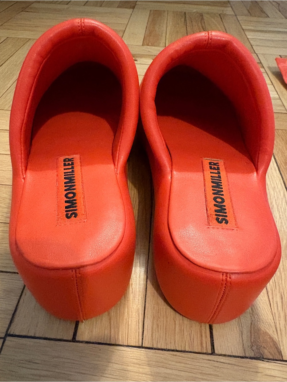 Simon Miller Orange Bubble Clogs with Matching Dust Bag - Picture 5 of 5